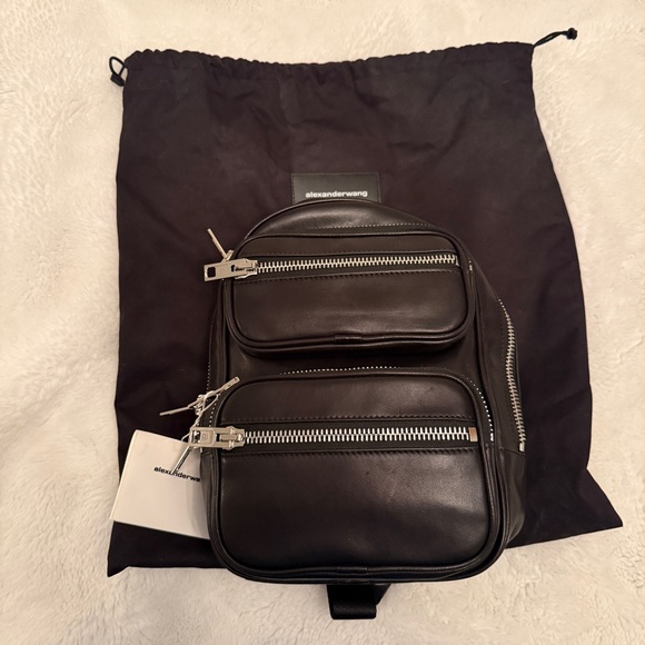 Alexander Wang Attica Black Leather Backpack